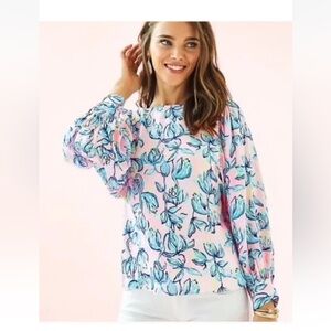 Lilly Pulitzer Maisel Top Sweet Pea Medium
